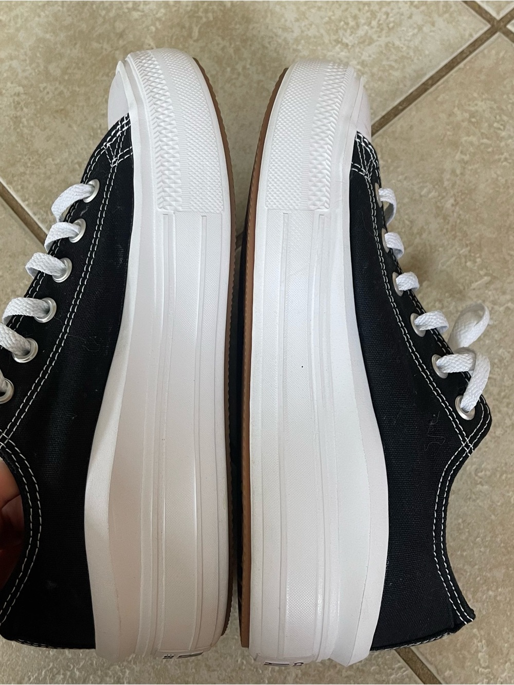 Converse Chuck Taylor All Star Move Platform Womens Sneakers Sz 10 BLACK 570256C - Picture 7 of 9